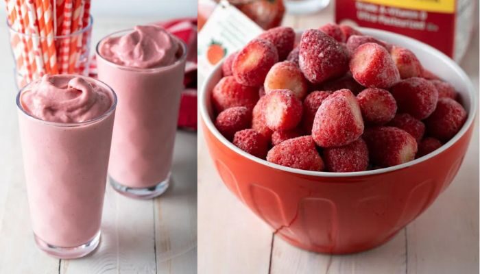 RECEITA DE SMOOTHIE DE MORANGO