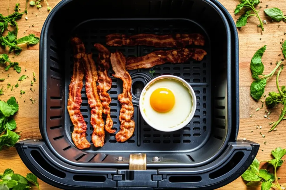 Por que usar a Air Fryer para Ovos com Bacon