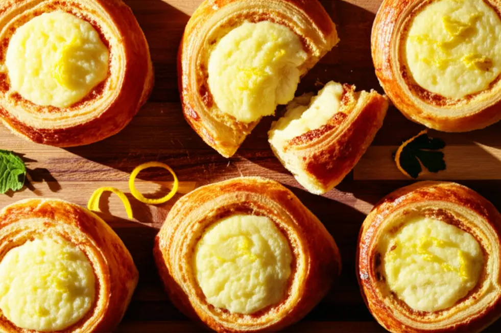 Receita fácil de Cheese Danish na Airfryer passo a passo