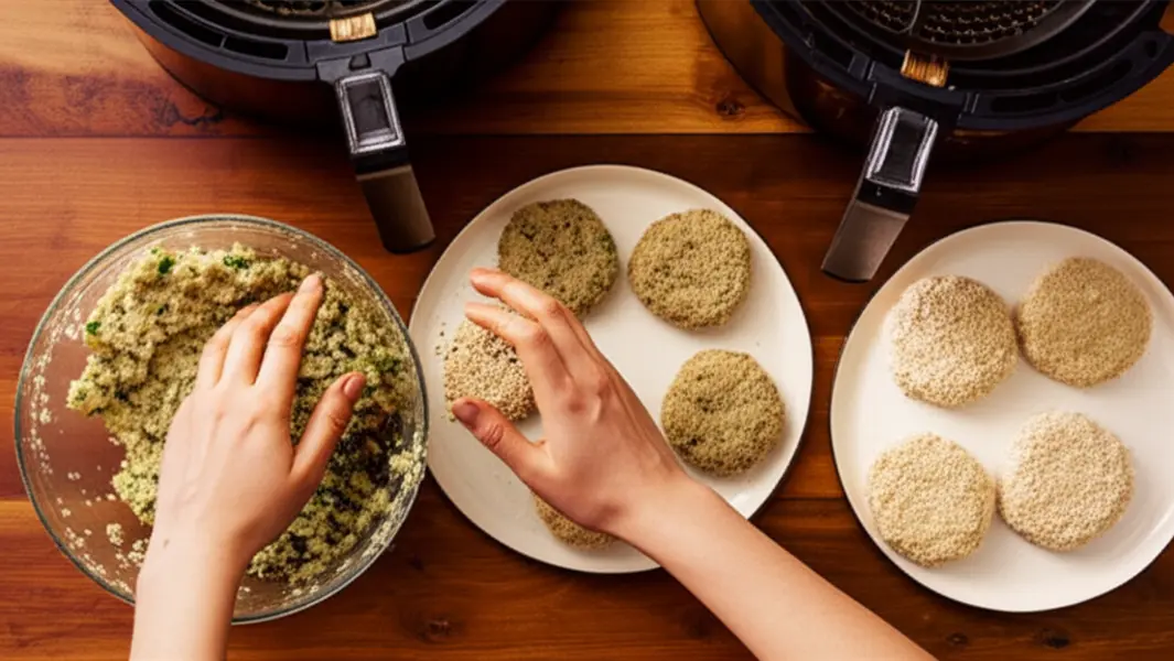 Receita passo a passo bolinho de peixe crocante na Airfryer