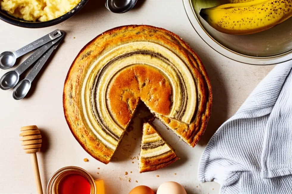 Receita base de bolo de banana saudável na Airfryer passo a passo