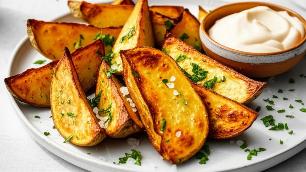 Receita prática de batata rústica crocante e leve
