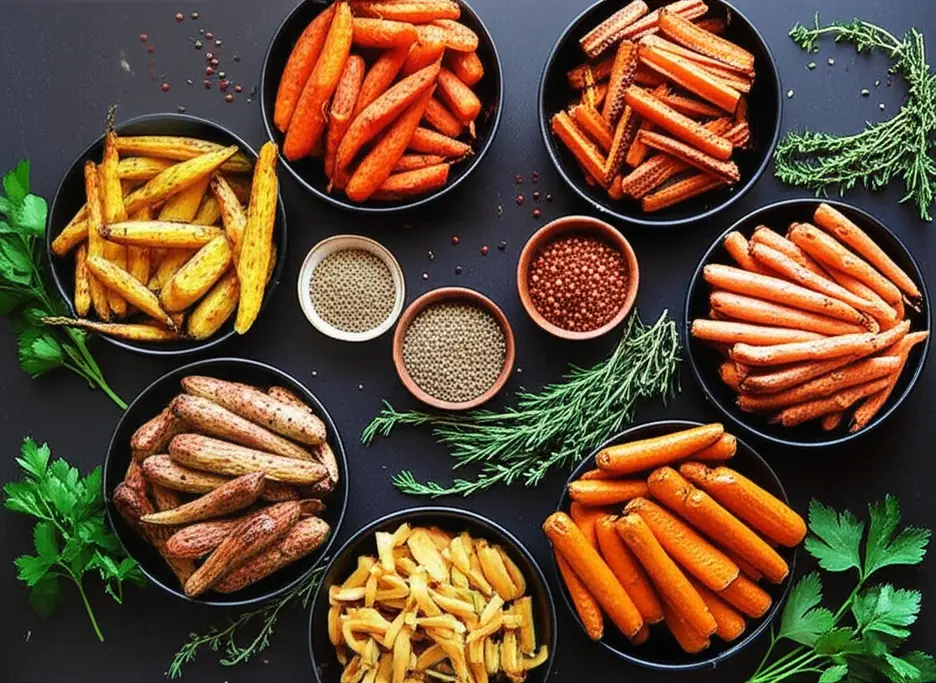 7 receitas práticas de cenoura assada na Airfryer passo a passo