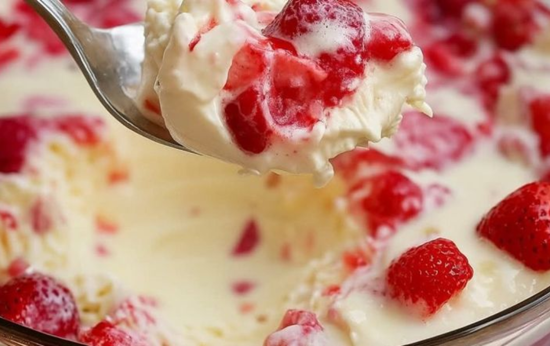 Descobri Uma Sobremesa Nuvem De Morango Tão Cremosa Que Some Na Boca 1 Descobri Uma Sobremesa Nuvem De Morango Tão Cremosa Que Some Na Boca