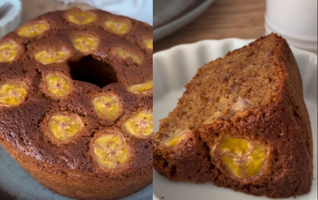 Junte Bananas Maduras E Veja Esse Bolo De Banana Sem Açúcar Ficar Incrivelmente Fofinho