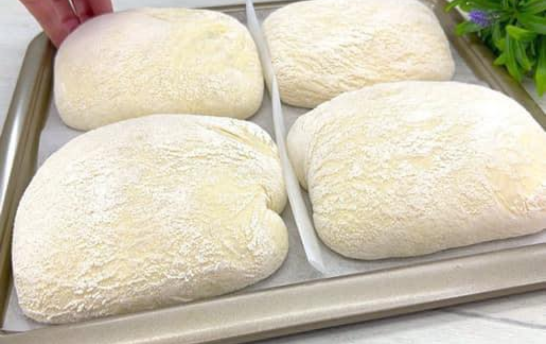 Pão Italiano Sem Amassar Crocante Por Fora E Macio Por Dentro