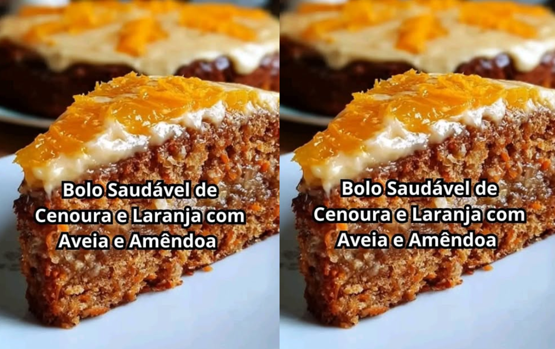 Juntei Cenoura Com Laranja, Aveia E Amêndoas E Criei Esse Bolo Saudável Que Sustenta De Verdade