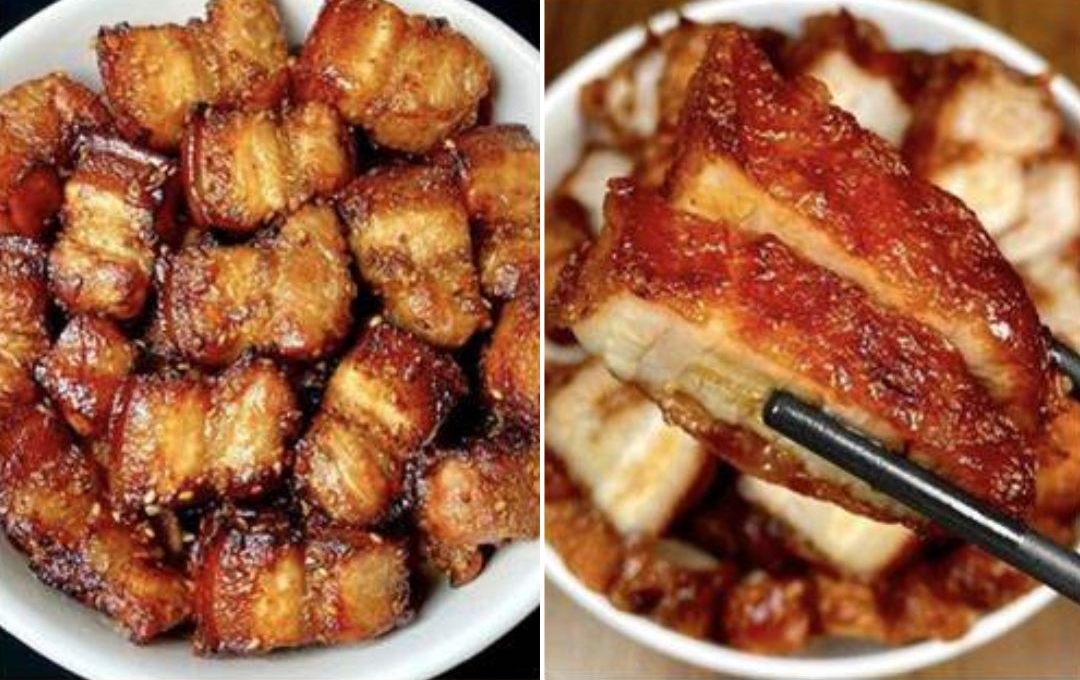 Barriga De Porco Assada Ao Barbecue Extremamente Suculenta, Crocante E Cheia De Sabor