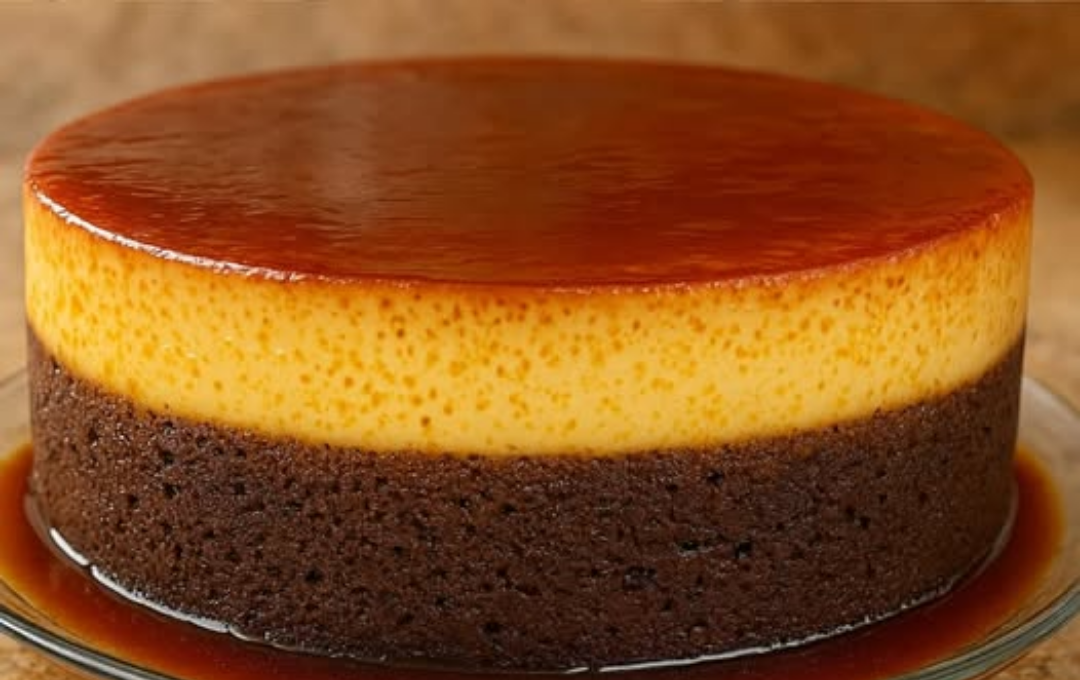 Bolo Pudim Mágico De Chocolate Que Se Inverte No Forno E Fica Perfeito