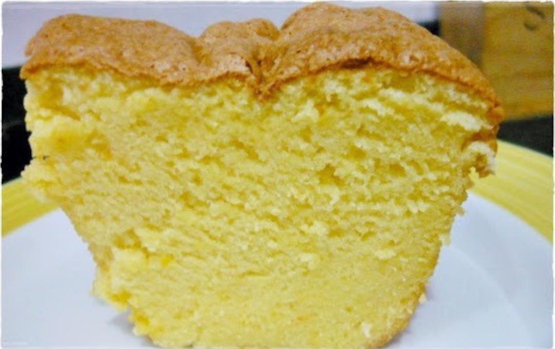 Bolo Chiffon De Laranja Super Fofinho Que Parece Uma Nuvem