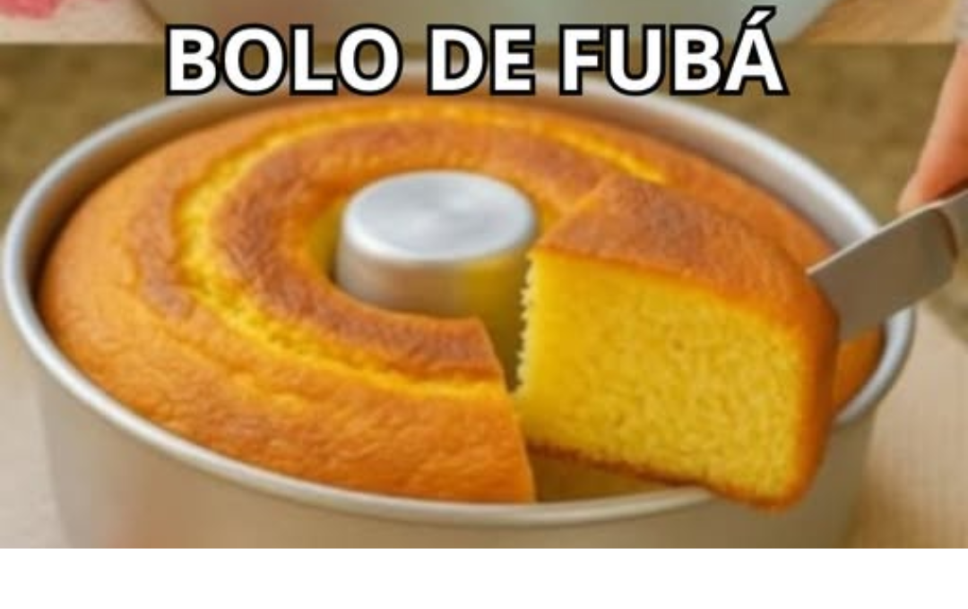 Bolo De Fubá Perfeito Fofinho Que Cresce Lindo E Não Fica Seco