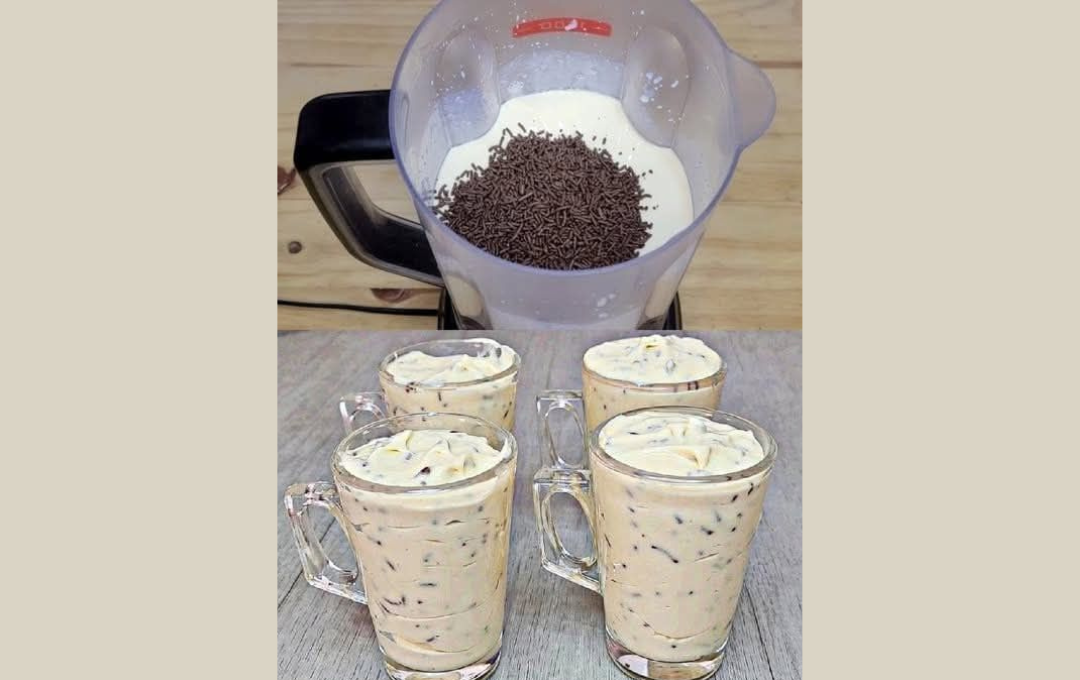 Sorvete Caseiro Com Pedaços Super Cremoso Que Derrete Na Boca